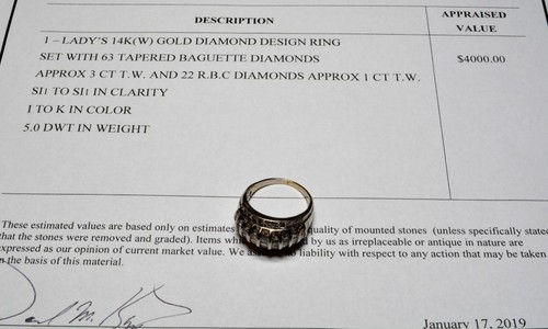 Solide 14k blanc carats - solide,