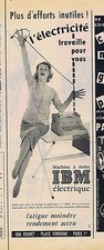 PUBLICITE ADVERTISING 094 1956 IBM machine à écrire électrique