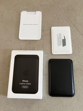 Apple - Porte‑cartes - Magsafe - Noir/black cuir Leather