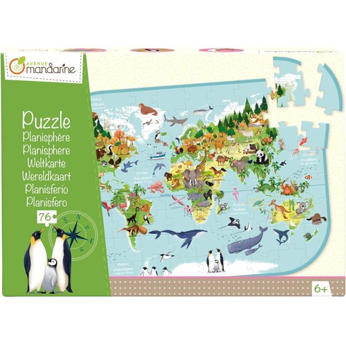Puzzle educatif 76 pièces - -,