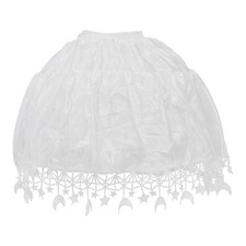 Robe Lolita sous-jupe, 1 pièce, jupe Tutu à la mode (blanche)