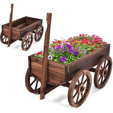 Brouette à Fleur en Bois