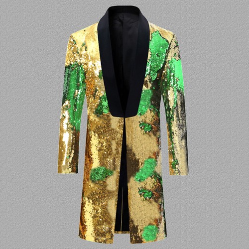 Hommes fit sequin long costume - long,