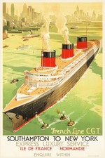 PAQUEBOT le NORMANDIE NEW YORK