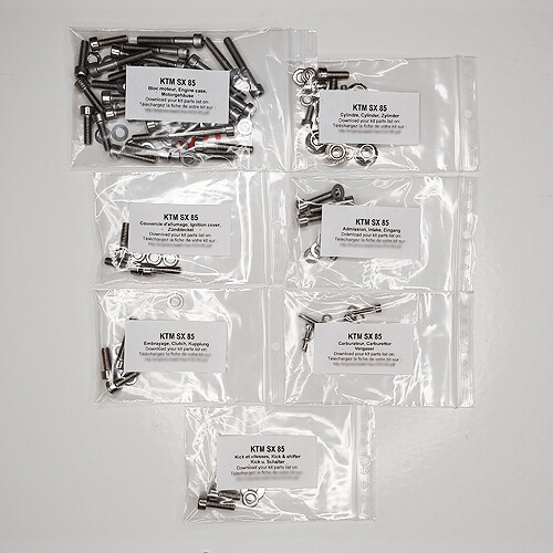 Ktm 2003 2020 kit - sx, vis