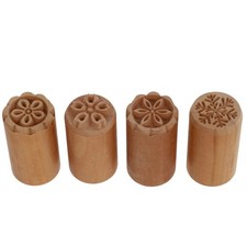 4 Pcs Tampons En Bois Moules