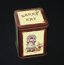 Vintage boîte en tôle Sarah Kay 15 cm