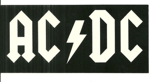 Rare autocollant ac dc - /, ac/dc