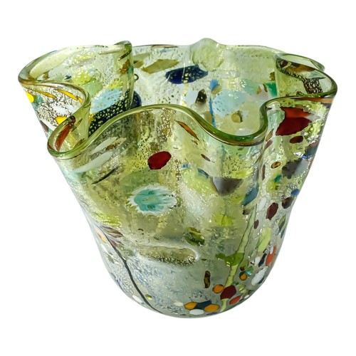 Murano vase verre vert - murano,