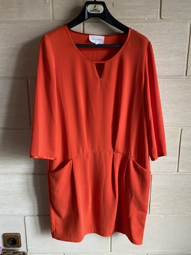 Superbe tendance robe - tendance, orange