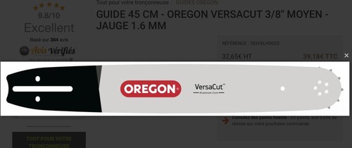 Oregon 183vxld025 barre - oregon,