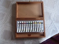 Coffret  12 tubes de peinture ( 12 ml ) LEFRANC & BOURGEOIS " LOUVRE "