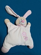 Peluche doudou lapin semi plat