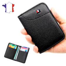 Porte Carte Bancaire En Cuir PU Portefeuille carte Bleue