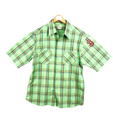 Senor frogs chemise homme taille xxl carreaux verte mans checked shirt green