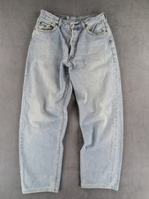 Jean Baggy Vintage 90s Levi's 502 Homme W33 L36 Bleu Lightwash Zip-Fly