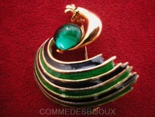Broche "Paon 60's" N° 2