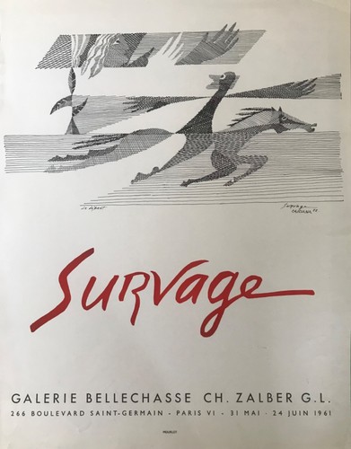 Léopold survage affiche litho - lÉopold,