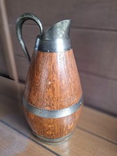 Pichet  A Cidre En Bois Et  en cuivre 