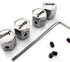 Bouchon de valve "JEEP" avec antivol (jeu de 4)