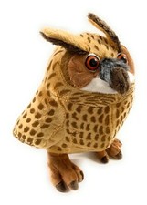 Uhu Hibou Kauts Oiseau 36Cm Haut Peluche Jouet En Tissu Animal Aigle
