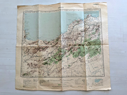 Carte routiere oran mai - oran, 1941
