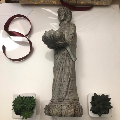 Statuette bougeoir antique zen