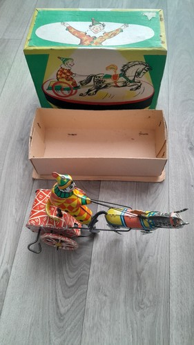 Jouet mécanique clown sur - mécanique,