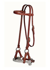 Side Tirer Leather Double Corde Nose Bitless Bridle
