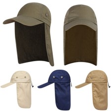 Casquette De Baseball Avec Visière Pour Pêche Camping Randonnée Avec Cache- /