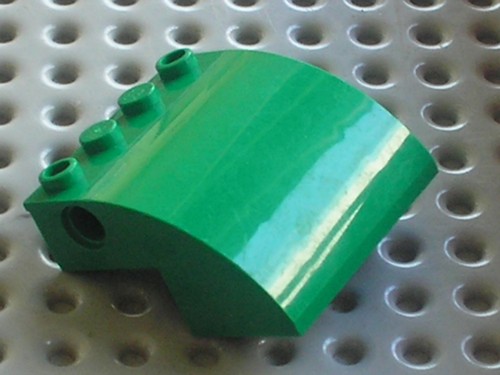 Lego city avion green - green, slope