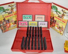 LOT RACONTE MOI DES HISTOIRES Coffret K7 audio et 2 classeurs livrets vintage 80