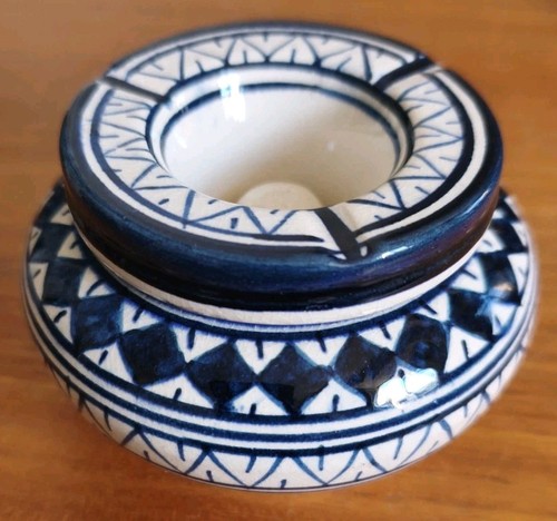 Cendrier marocain bleu - cendrier,