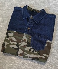 chemise Vintage jeans Hip Hop Street Wear camouflage  twoangle 