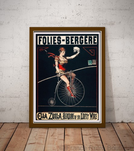 Affiche poster cabaret folies - cabaret,