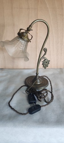 Lampe vintage laiton abat - , jour