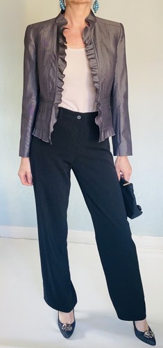 Veste grise laine soie - veste,