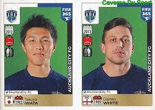 678-679 TAKUYA IWATA JAPAN DARREN WHITE AUCKLAND CITY FC FIFA 365 PANINI