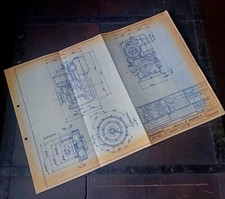 Moteur Ruggerini CRD 95 Diesel Dessin Technique Diagramme Moteur 1965