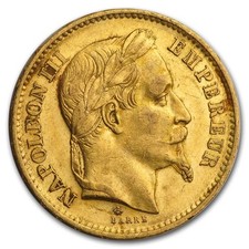 1861-1870 France Gold 20