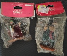 Santons crèche Roi mage  "Gaspard et Balthazar" de marque OLIVER - NEUF