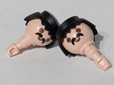 PLAYMOBIL X2 TÊTES MOUSTACHE