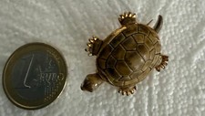 BROCHE TORTUE/ METAL DORE/