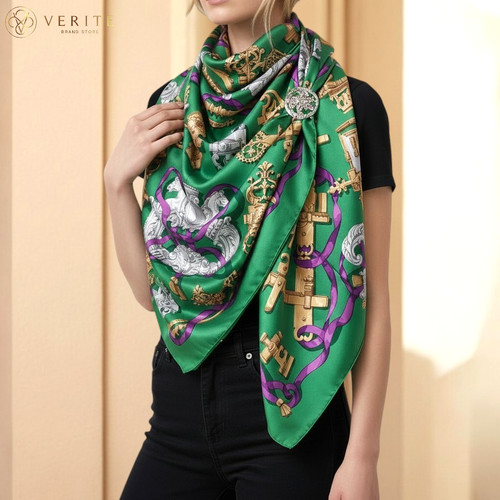 Rare vintage foulard soie - foulard, en