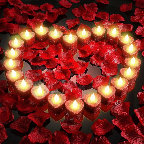 Lot bougies led - en, forme