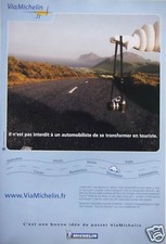 PUBLICITÉ 2002 MICHELIN C'EST UNE BONNE IDÉE DE PASSER VIAMICHELIN  -ADVERTISING