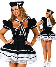 Halloween Femmes Marin Costume