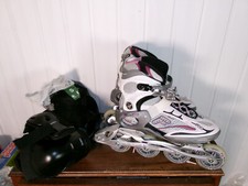 ROLLER en ligne FILA  MASTER  DF DECK 39 - UK 6 FITNESS LINE sac protections