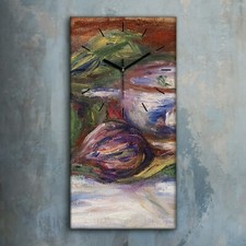 Horloge murale sur toile 30x60