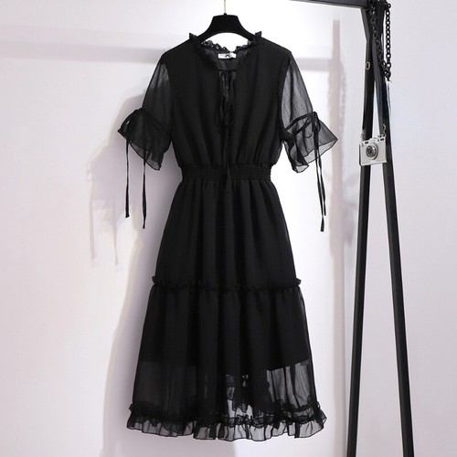 Femme genou longueur robe - genou,